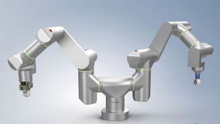 The market offers a wide variety of cobots: the range includes single- or multi-axis cobots with payloads of up to 20 kg, reach up to 1,500 mm, and varying speeds, as well as mobile solutions. (Image:Beckhoff)