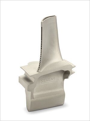 Siemens wurde von der American Society of Mechanical Engineers (ASME) für seine technische Leistung hinsichtlich der ersten erfolgreich im 3D-Druck erstellten und vollständig geprüften Gasturbinenlaufschaufeln ausgezeichnet. (Siemens)
