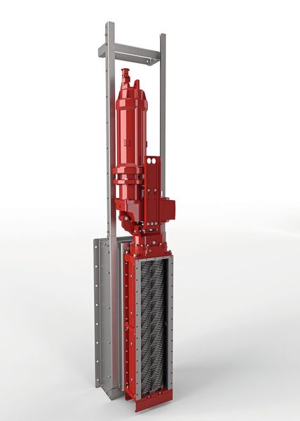 Darüber hinaus präsentiert Vogelsang seine große Produktpalette an leistungsstarken Zerkleinerungstechniken. Die Zweiwellen-Zerkleinerer XRipper XRG und XRipper XRC eignen sich insbesondere für die Nachrüstung in der Kanalisation, beispielsweise in offenen Kanälen oder Schächten.  (Bild: Vogelsang)