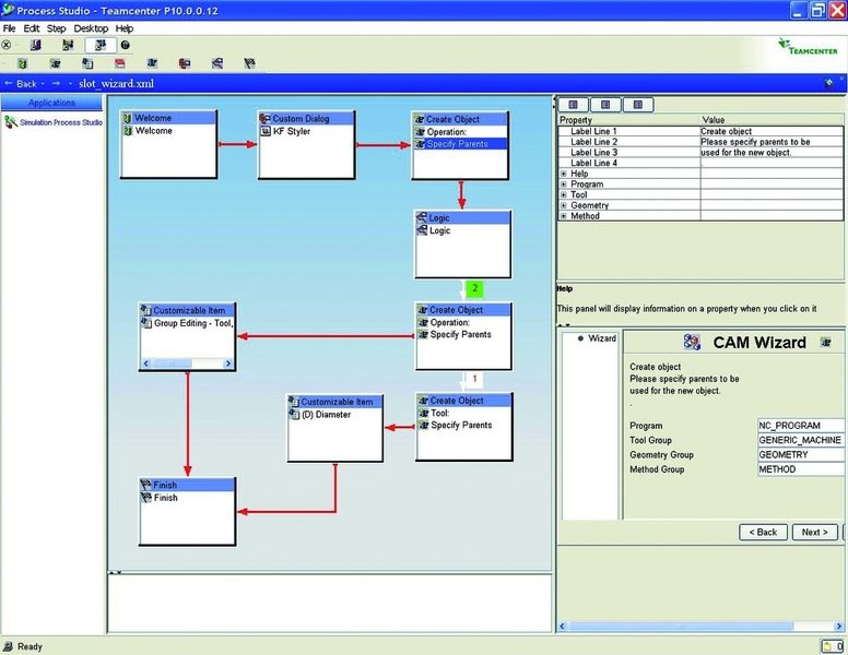 Bild 5: Software-Tools wie der KBE-„Wizard“ helfen bei der Automatisierung einer Bearbeitungsfolge durch den Anwender. Bilder: Siemens PLM Software (Archiv: Vogel Business Media)
