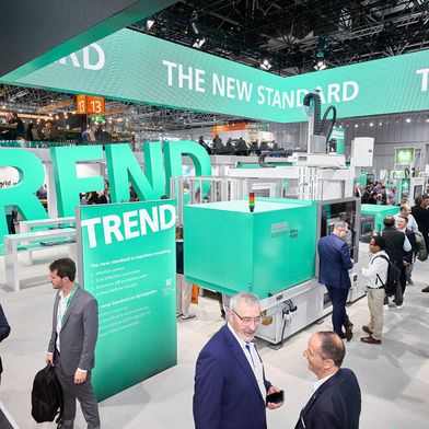 The new Allrounder Trend machines are specifically designed to meet current market needs: They can be set up quickly, they are remarkably easy to operate and maintain and are defined by low investment and operating costs. (Source: Arburg)