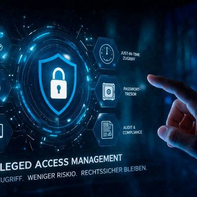 Das Privileged Access Management sorgt für die Überwachung, Absicherung und Verwaltung privilegierter Zugriffe mit erweiterten Berechtigungen auf sensible Systeme, Daten und IT-Ressourcen. (Bild: ChatGPT / KI-generiert)