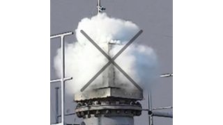 Ein weiteres Novum der Entlastungseinrichtung ist die glatte, fünfseitig geschlossene Außenwand, die verhindert, dass Druckwelle und Verbrennungsgase sich in alle Richtungen ausbreiten, wie in diesem Bild. (Bild: Rexotec)