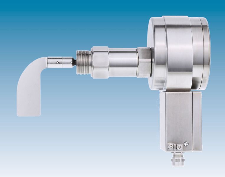 Drehflügel-Füllstandanzeiger DF21 mit Zonentrennelement für den Einsatz in hybriden Gemischen  (Bild: Mollet)