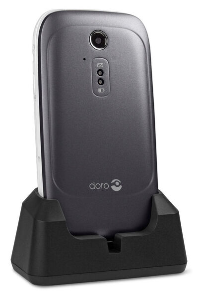 Im Lieferumfang des Doro 6520 enthalten sind Headset, USB-Ladekabel, eine Ladestation und die Garantiekarte. (Medion)
