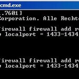 Abbildung 1: Freischalten von Ports in der Windows-Firewall auf Core-Server