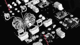 CT-Bild des gelöteten LGA31, innerer Aufbau (Rehm Thermal Systems)