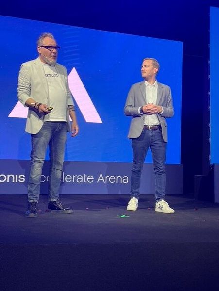 Soeren von Varchim, Chief Evangelist der MSP Global, und Christian Jaeger, CEO der MSP Global, traten auch gemeinsam auf. (Bild: Vogel IT-Medien)