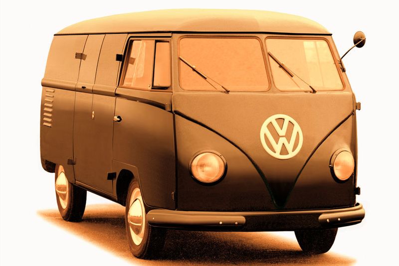 Ein Prototyp des VW Transporter von 1949.  (Volkswagen Nutzfahrzeuge)