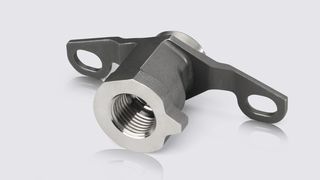 Additiv hergestelltes Boroskopauge der MTU Aero Engines für die schnelllaufende Niederdruckturbine des Getriebefan-Triebwerks Pure Power PW1100G-JM, das den A320neo antreiben wird. (Bild: MTU Aero Engines)