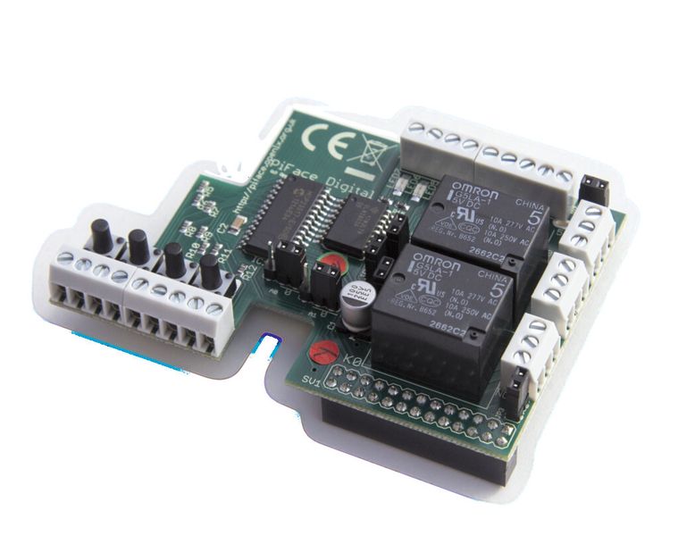 PiFace Digital: I/O-Erweiterungskarte für den Raspberry Pi (Bild: Farnell)