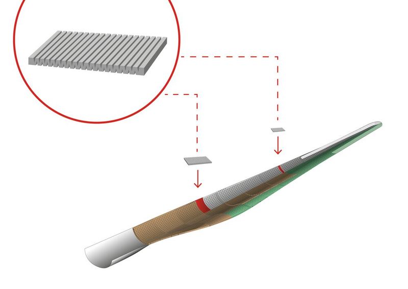 Ein möglichers Leichtbau-Einsatzgebiet für die Ausgleichskits können Rotorblätter für Windkraftanlagen sein, wie Gaugler & Lutz informiert. Doch auch andere Branchen, in denen große Sandwich-Verbundbauteile gefertigt werden, könnten profitieren. (Bild: Gaugler & Lutz)