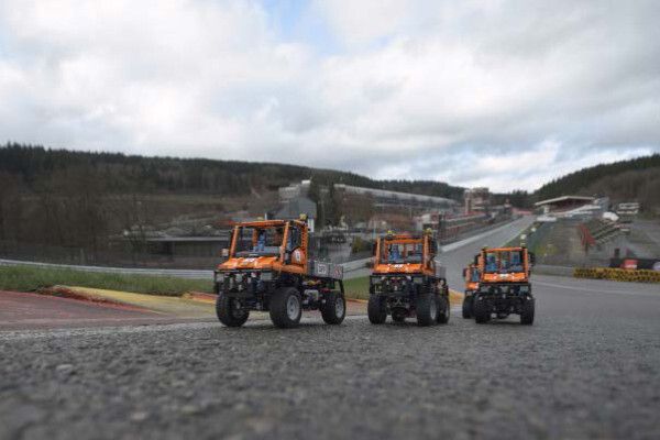 Durch einen Kers-Boost kann sich der Hybrid-Unimog am Berg dann sogar an die Spitze setzen, …  (RWTH Aachen/ika)