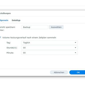 Konfigurieren des Storage Analyzers auf einem Synology-NAS zum Auffinden von Speicherfressern.(Bild:  Joos - Synology)