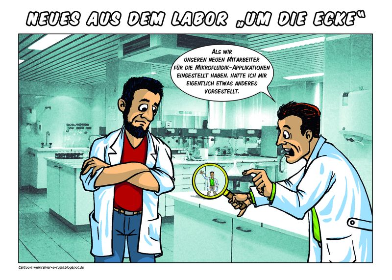 Übersicht unserer Bildergalerien (Comic: www.rainer-e-ruehl.blogspot.com) (LABORPRAXIS/Rühl)