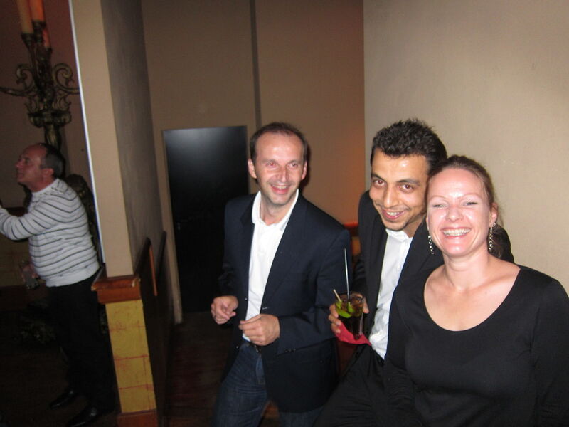 Hannah Lamotte (IT-BUSINESS) mit Hichem Talbi (Wortmann) und Franjo Kontic (Samsung) (IT BUSINESS)