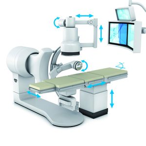 Bei den so genannten CT-Scannern wird die Patientenliege mittels Seilzuggeber während eines Scans positioniert.
