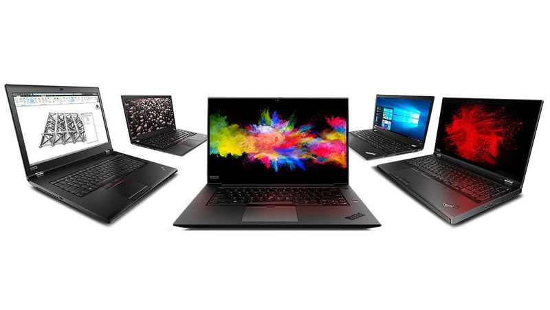 Das neue Portfolio von Lenovo beinhaltet fünf neue Think Pads, inklusive des Think Pad P73, Think Pad P53, Think Pad P1 der 2. Generation und Think Pad P53s sowie P43s. (Lenovo)