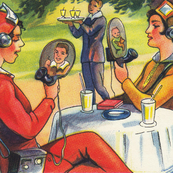Platz 5: Das Smartphone aus der Margarinefabrik – Das Smartphone wurde 1930 vom Margarinehersteller Wagner erfunden – oder zumindest hatte Wagner die Idee. Die Zukunftsideen auf den Sammelbildern von Wagner aus den 30er-Jahren zeigen, welche Ideen von damals wahr wurden – und welche nicht. (Bild: Echte Wagner, retro-futurismus.de)