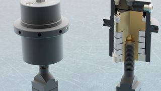 Die Federspannzylinder der ZSF-Baureihe von Jakob Antriebstechnik arbeiten im Wechsel mechanisch und hydraulisch. Sie sollen bewegliche Komponenten an Maschinen und Vorrichtungen sicher arretieren und halten können – auch bei auftretenden Leckagen oder anderen Gründen für einen Öldruckabfall. (Jakob)