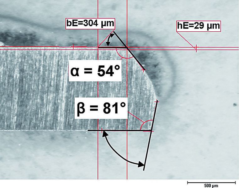 Bild 6: Schliffbild der Probe aus 22MnB5. (Archiv: Vogel Business Media)
