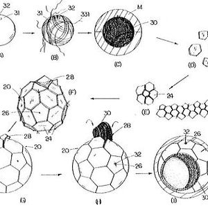 The ball cover is the most stressed component of the ball. It should be as abrasion-resistant, shape-retaining, and evenly round as possible. It should always have the same playing characteristics under the most varied playing and weather conditions. This wide range of demands particularly spurred on the inventors. The picture shows the production of a football cover according to US 5 772 545 A1.(Image: DPMA)