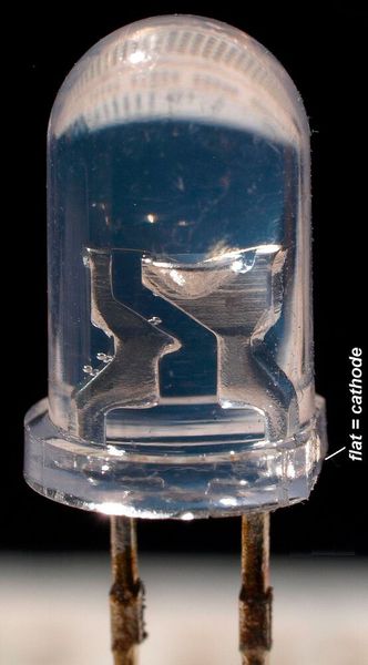 Nick Holonyak Jr. ist als der Erfinder der LED (Licht-emittierende Diode) mit sichtbarem Licht bekannt. Bei Belle Laboratories arbeitete er mit Jon Bardeen an den ersten Silizium-Halbleiter-Technologien für Transistoren. Seine erste LED entwickelte er 1962. Sie verfügte erstmals über sichtbares rotes Licht anstelle von Infrarotlicht. Holonyak hält 41 Patente, darunter der Rotlicht-Halbleiterlaser, der auch als Laserdiode bezeichnet wird. Die Laserdiode wird in CD- und DvD-Playern sowie Mobiltelefonen eingesetzt. Außerdem erfand der auch den PN/PN-Schalter, der vor allem in Lichtdimmern und Elektrowerkzeugen zum Einsatz kommt.  (Im Bild: Leuchtdiode im lichtbündelnden, transparenten Gehäuse (Durchmesser 5 mm). Der LED-Chip liegt im Bild nicht sichtbar in der am rechten Anschlussbein angeformten Schale und ist mit einem Bonddraht zum anderen Bein kontaktiert.) (Bild: CC BY 3.0)