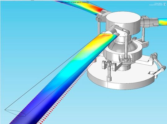 Wie im richtigen Leben dieser Rotor, dreht sich vom 25. bis 27. Oktober bei der Comsol Conference in München wieder alles um die Multiphysik-Simulation. Reichen Sie jetzt außerdem ihre kreativen Ideen ein, um sie von der Fachjury bewerten zu lassen.(Bild:  Comsol)