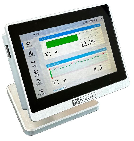 The information is stored in the control unit and can be exported to a PC for analysis, statistics or archiving purposes. (Source: EMG)