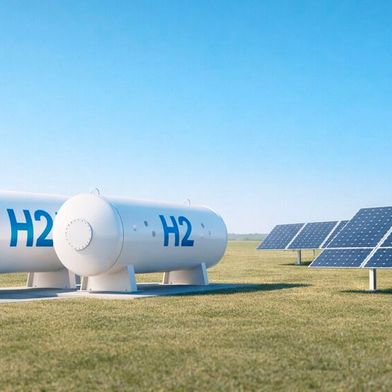 Eine Analyse des Energiewirtschaftliches Institut an der Universität zu Köln zeigt, dass der Hochlauf der Elektrolysekapazitäten langsamer voranschreitet als geplant und das Ziel von 10 GW bis 2030 voraussichtlich verfehlt wird. (Bild: KI-generiert)