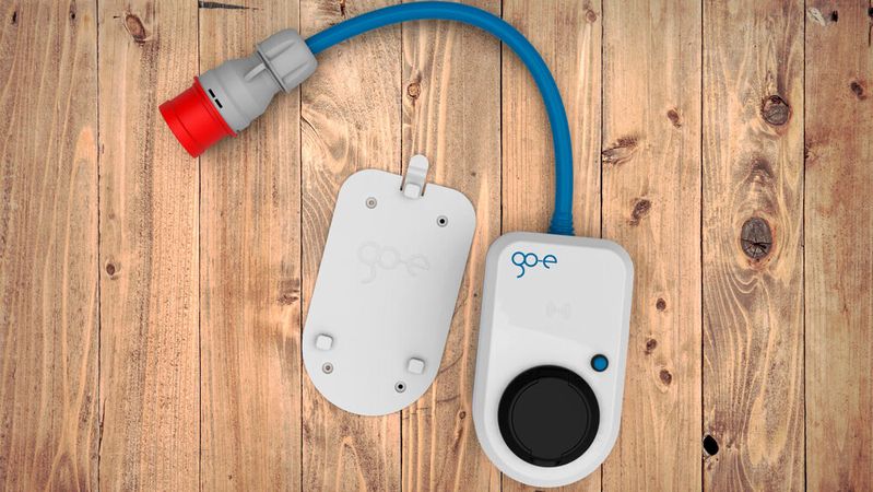 Der Go-e Charger ist eine Wallbox zum Mitnehmen.(Bild:  Go-e GmbH)