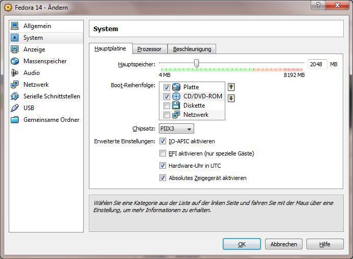 Der „Ändern“-Dialog bietet eine Vielzahl an Optionen, mit denen die VMs an individuelle Wünsche anpassbar sind. Bild: Güttich (Archiv: Vogel Business Media)