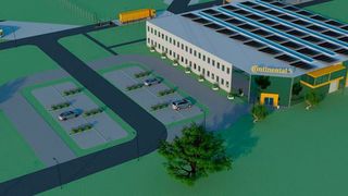 Der Entwurf für das Taraxagum Lab Anklam: Hier soll aus Russischem Löwenzahn Naturkautschuk entstehen. (Continental)