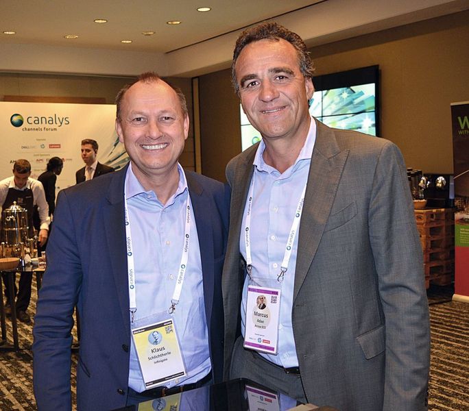 Klaus Schlichtherle (Infinigate) und Marcus Adä (Arrow ECS) (Vogel IT-Medien GmbH)