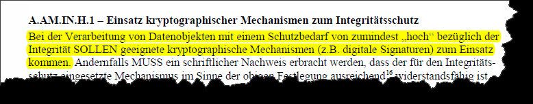 5.: Einsatz kryptografischer Mechanismen (TR Resiscan, Seite 28). (Zöller & Partner)