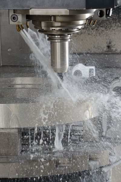 Kühlung einer CNC-Fräsmaschine. (Bild: Lanxess)