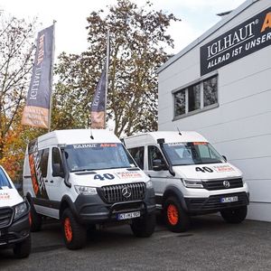 Das aktuelle Umbauportfolio in Sachen Basisfahrzeuge: (v. l.) Mercedes-Benz Vito (V-KLasse), Sprinter und Volkswagen Crafter(Bild:  Dominsky – VCG)