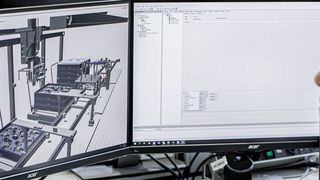 Anhand der 3D-Simulation von Bosch Connected Industry lassen sich Maschinenabläufe testen, bevor die Anlage aufgebaut ist.  (Bild: Bosch)