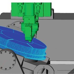 Bild 4: Integration der Maschinen- und Additivsimulation von Moduleworks in Insstek AM-CAM. 