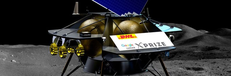Peregrine von Astrobotic: Die Landesonde bringt die Sendungen von der Trägerrakete zum Mond. DHL stellte zuvor sicher, dass die Reise zum Mond wie geplant durchgeführt werden kann.(Bild:  Astrobotic Technology)