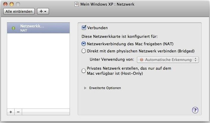Abbildung 15: Je nach Verwendungszweck sind die Netzwerkkarten zu konfigurieren (siehe Abbildung 4). Mit dem Plus- bzw. Minuszeichen können weitere Netzwerkkarten „installiert“ bzw. entfernt werden. (Archiv: Vogel Business Media)