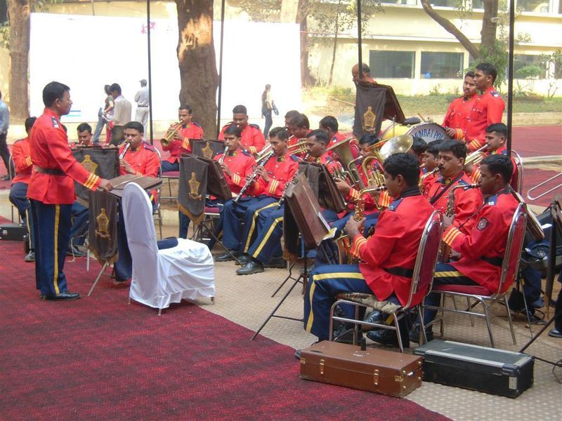 …and a marching band welcomes the arriving guests. (Picture: PROCESS)