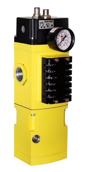 Das M35 ist ein modulares Sicherheitsentlüftungsventil (Ablassventil) mit Soft-Start-Option. Konzipiert wurde es für externe Überwachung, für sicheres Abschalten und Entlüften sowie kontrollierten Druckaufbau bei Neustart.  (Ross Europa)