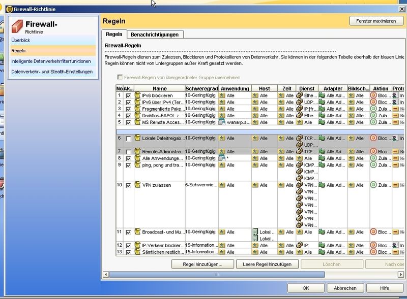 Durch die integrierte Firewall werden Angriffe auf die Geräte abgeblockt. Die Konfiguration erfordert allerdings Kenntnisse der Netzwerktechniken. (Archiv: Vogel Business Media)