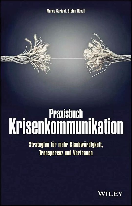 Das „Praxisbuch Krisenkommunikation“ bietet Checklisten, Kommunikationsmuster und Entscheidungshilfen, die auch unter Zeitdruck funktionieren.(©  Wiley-VCH)