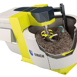  Dank einer Kombination aus Mischer und Pelletierteller werden die Granulate erzeugt.(Bild:  Maschinenfabrik Gustav Eirich)