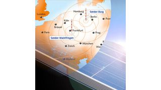 Die Langwellensender Mainflingen und Burg decken ganz Deutschland ab und ermöglichen das gleichzeitige Schalten komplexer Verbünde von Energieerzeugern  und Verbrauchern mit nur einem Schaltbefehl. (Bild: wireless-netcontrol)