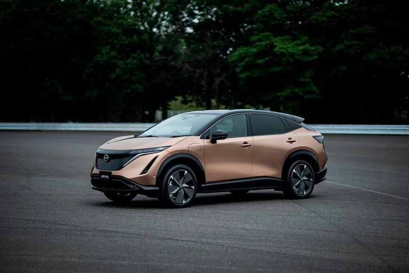 Der Nissan Ariya ist Vorreiter einer neuen Designsprache. 