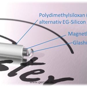 Abb.1: Der Twister besitzt eine Sorbensschicht aus Polydimethylsiloxan, mit der zahlreiche Verbindungen in der Wasseranalytik extrahiert werden können.