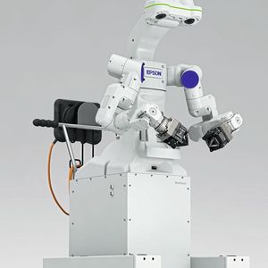 Im Zentrum des diesjährigen Auftritts von Epson auf der automatica steht der offizielle Launch
des WorkSense W-01 Doppelarmroboters.